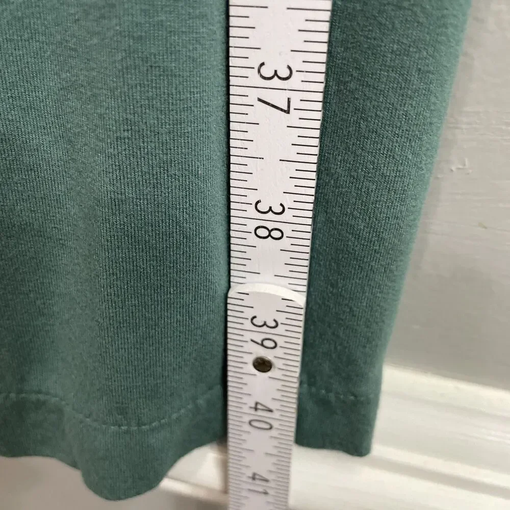 J.Crew Women's Green Maxi Dress Large Sleeveless Front Knot Jersey Summer Casual